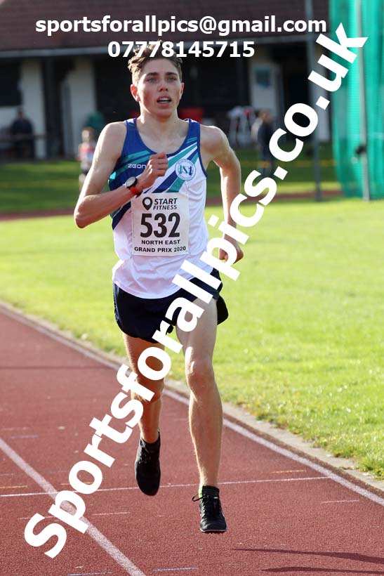 3000 metres, NECAA Open Meeting, Morpeth, Sunday, September 27th. David T. Hewitson/Sports for All Pics